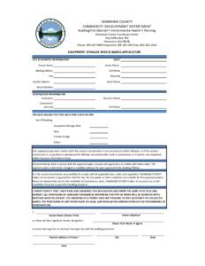 SKAMANIA COUNTY COMMUNITY DEVELOPMENT DEPARTMENT Building/Fire Marshal • Environmental Health • Planning Skamania County Courthouse Annex Post Office Box 790 Stevenson, WA 98648