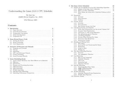 Software / Scheduling / Concurrent computing / Process / Planning / Thread / Linux kernel / Preemption / Nice / Computing / Scheduling algorithms / Computer architecture