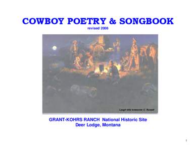 COWBOY POETRY & SONGBOOK