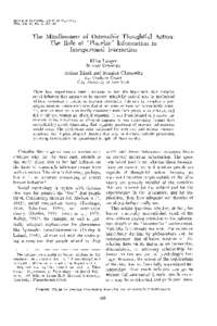 Journal of Personality and Social Psychology 1978, Vol. 36, No. 6, The Mindlessness of Ostensibly Thoughtful Action: The Role of 