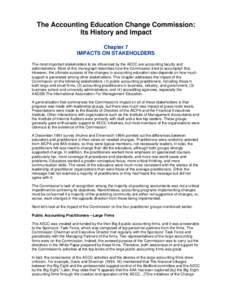 The Accounting Education Change Commission  file:///N|/Www/aaa.src/pdfpubdocs/history/chap7.htm The Accounting Education Change Commission: Its History and Impact