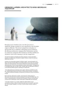 Personal life / Aquarium / Recreation / Human behavior / Batumi / Henning Larsen Architects / Henning Larsen