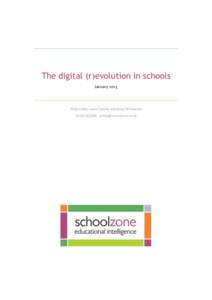 The digital (r)evolution in schools January 2015 Philip Collie, Laura Cassidy and Jenny Winstanley[removed]removed]
