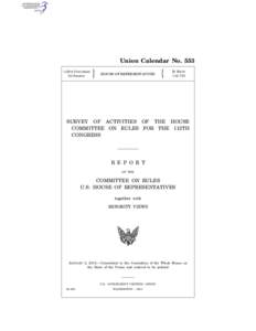 1  Union Calendar No. 553 112TH CONGRESS 