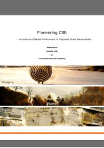 Pioneering CSR - an analysis of Danish frontrunners ind Corporate Social Responsibility