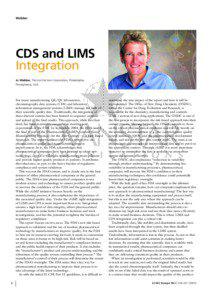 Webber  CDS and LIMS