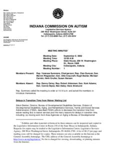 Members Rep. Vanessa Summers, Chairperson Rep. Denny Oxley Rep. Robert Alderman Rep. Cleo Duncan Sen. Kent Adams