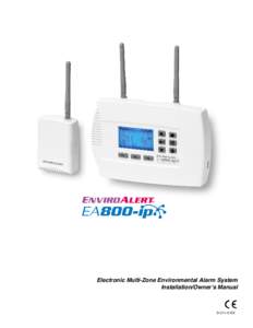 Electronic Multi-Zone Environmental Alarm System Installation/Owner’s Manual D  Limitations of the Alarm System or Device