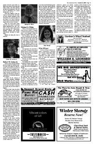 The Jamestown Press / October 8, [removed]Page 19 people who have gone before us, those who chose to move here and make a home, and those growing up here and preparing to take the reins of adulthood. It’s a pretty