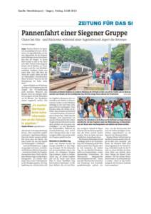 Quelle: Westfalenpost – Siegen, Freitag,    