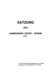 SATZUNG DES