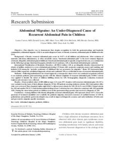 ISSN[removed]doi: [removed]j[removed]01855.x Published by Wiley Periodicals, Inc. Headache © 2011 American Headache Society