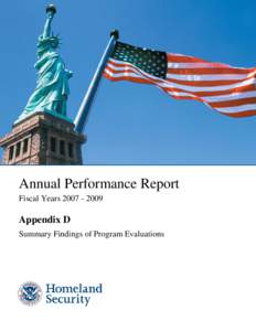 Department of Homeland Security Fiscal Year 2007 Annual Performance Report  Annual Performance Report Fiscal Years[removed]