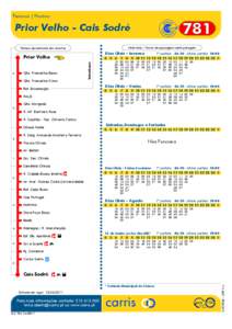 Percurso | Horário  781