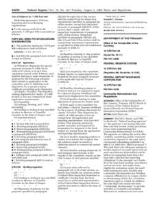 [removed]Federal Register / Vol. 70, No[removed]Tuesday, August 2, [removed]Rules and Regulations List of Subjects in 7 CFR Part 946 Marketing agreements, Potatoes,