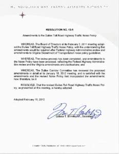 Transportation in Washington /  D.C. / Virginia Department of Transportation / Constitutional amendment / United States Bill of Rights / Noise regulation / Virginia State Route 267 / Transportation in the United States / Aviation in Washington /  D.C. / Metropolitan Washington Airports Authority