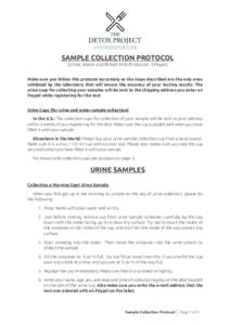 Sample Collection Protocol