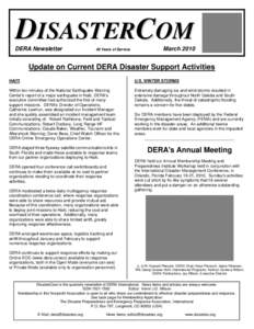 Humanitarian aid / Occupational safety and health / Federal Emergency Management Agency / Dera / Management / Emergency management / Public safety / Disaster preparedness