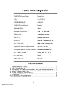 Eszopiclone[removed]Clinpharm BPCA