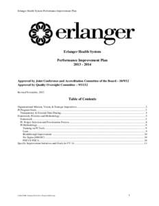 Erlanger Health System Performance Improvement Plan  Erlanger Health System Performance Improvement Plan[removed]