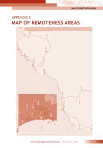 MAP OF REMOTENESS AREAS  APPENDIX E MAP OF REMOTENESS AREAS