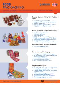Processed Food Packaging from INDEVCO & Napco Plants