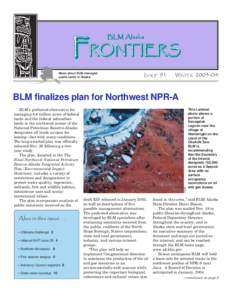 BLM Alaska  FRONTIERS News about BLM-managed public lands in Alaska