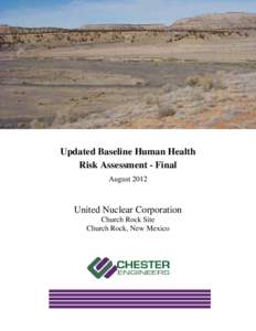 Updated Baseline Human Health Risk Assessment - Final August 2012 United Nuclear Corporation Church Rock Site