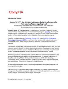 Certification Partners | Comptia Press Release[removed]PDF)