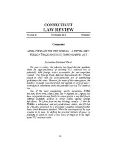 CONNECTICUT  LAW REVIEW VOLUME 46  NOVEMBER 2013