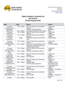 SIA Canberra Division - Executive