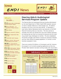 EHDI Spring 2010 Newsletter.indd