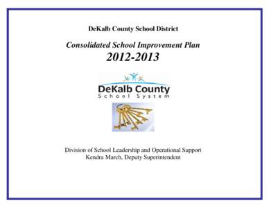 DeKalb County School District  Consolidated School Improvement Plan[removed]