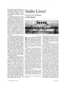 16 / THE WEEKLY STANDARD  Stalin Lives!