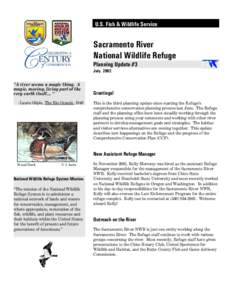 U.S. Fish & Wildlife Service  Sacramento River National Wildlife Refuge Planning Update #3 July 2002