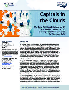 Capitals in the Clouds The Case for Cloud Computing in State Government Part II: