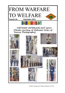 FROM WARFARE TO WELFARE Number 60 September 2014