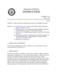 DoD Instruction[removed]; March 19, 1999