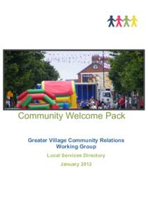 Greater Village area community welcome pack