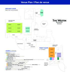 Venue Plan / Plan de venue GROUND FLOOR REZ-DE-CHAUSSÉE MARINE ROOM