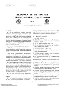 ARTICLE 24, SE[removed]SECTION V STANDARD TEST METHOD FOR LIQUID PENETRANT EXAMINATION