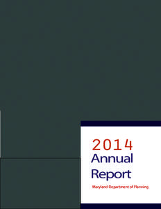 Maryland Department of Planning Annual Report 2014