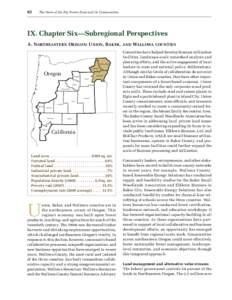 62  The State of the Dry Forest Zone and its Communities IX. Chapter Six—Subregional Perspectives A. Northeastern Oregon: Union, Baker,