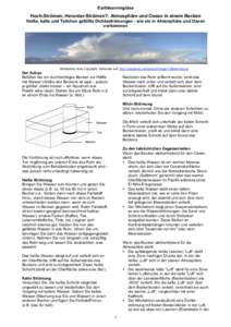 Earthlearningidea  Hoch-Strömen, Herunter-Strömen?: Atmosphäre und Ozean in einem Becken Heiße, kalte und Teilchen gefüllte Dichteströmungen - wie sie in Atmosphäre und Ozean vorkommen