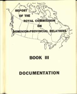 Rowell-Sirois Commission Report, 1940