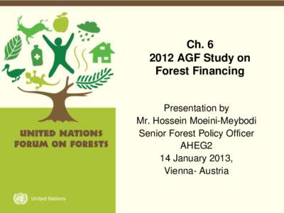 Ch[removed]AGF Study on Forest Financing Presentation by Mr. Hossein Moeini-Meybodi Senior Forest Policy Officer