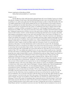 Southern Campaign American Revolution Pension Statements & Rosters Pension Application of John Bayne W9336 Transcribed and annotated by C. Leon Harris Virginia, to wit: On this 28th day of July 1834 personally appeared b