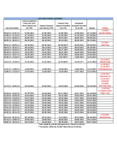 [removed]PAYROLL CALENDAR  Pay Period Dates UAccess Employee Forms W4, A4 &