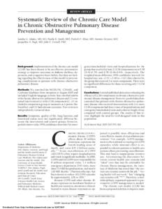 Chronic lower respiratory diseases / Smoking / Obstructive lung disease / Chronic obstructive pulmonary disease / Disease management / Pulmonary rehabilitation / Randomized controlled trial / Chronic / Emphysema / Medicine / Health / Respiratory therapy