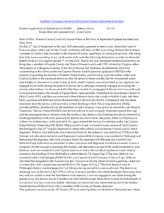 Southern Campaign American Revolution Pension Statements & Rosters Pension Application of Richard Davis W2438 Rebecca Davis Transcribed and annotated by C. Leon Harris  VA PA